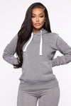 Sweet Dreams Mineral Wash Hoodie - Heather Grey