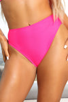 Maui Mix And Match Brazilian Bikini Bottom - Hot Pink