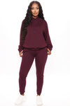 Look Again Joggers - Plum