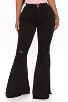 Mystery Solved Extreme Bell Bottom Jeans - Black