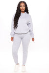 Look Again Joggers - Heather Grey