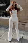 Call My Name Long Sleeve Pant Set - Ivory