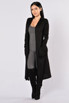 Sunday Kind Of Love Duster Jacket - Black