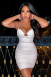 Friday Night Out Mini Dress - White