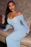 Kallan Knit Dress - Blue