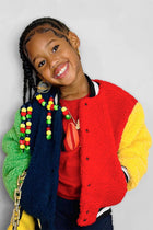 Mini Color Blast Varsity Jacket - Multi Color