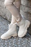 Mini Knit Today Booties - Beige