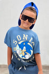 Mini Sonic Ombre Tee - Navy