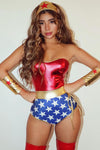 Super Babe 5 Piece Costume Set - Red